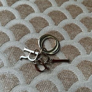 Dior Goldtone Charm on a Small Key Ring